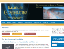 Tablet Screenshot of immensepossibilities.org